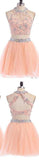 Sexy Two Pieces Short Prom Dresses,Lace Homecoming Prom Dresses on Line,M57