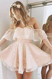Cute Tulle Lace Short Prom Dresses, Homecoming Dresses Short,SH23