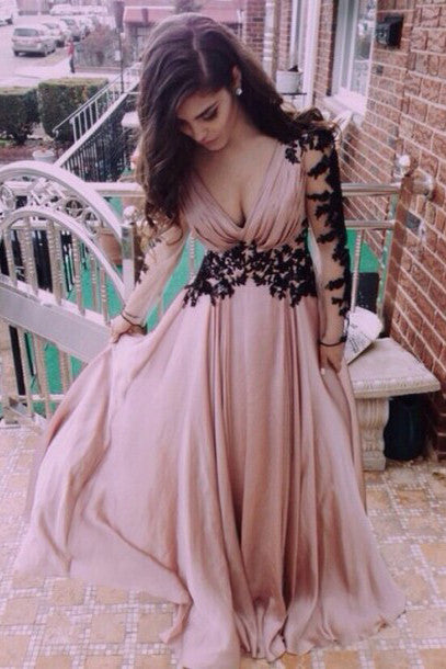 Deep V Neck Dusty Pink Prom Dresses,Formal Dresses,Evening Dresses Simidress Deep V Neck Dusty Pink Prom Dresses,Formal Dresses,Evening Dresses Simidress