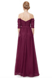 Burgundy Chiffon Prom Dresses,Long Prom Dresses,Formal Dress for Weddings and Events,SIM612