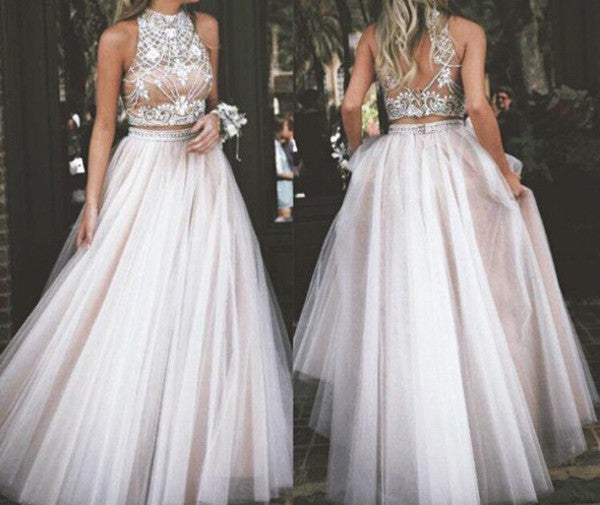 two piece prom dresses