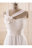 Sweetheart Chiffon Wedding Dress, Fabulous Wedding Gown with Handmade Flowers,SW17