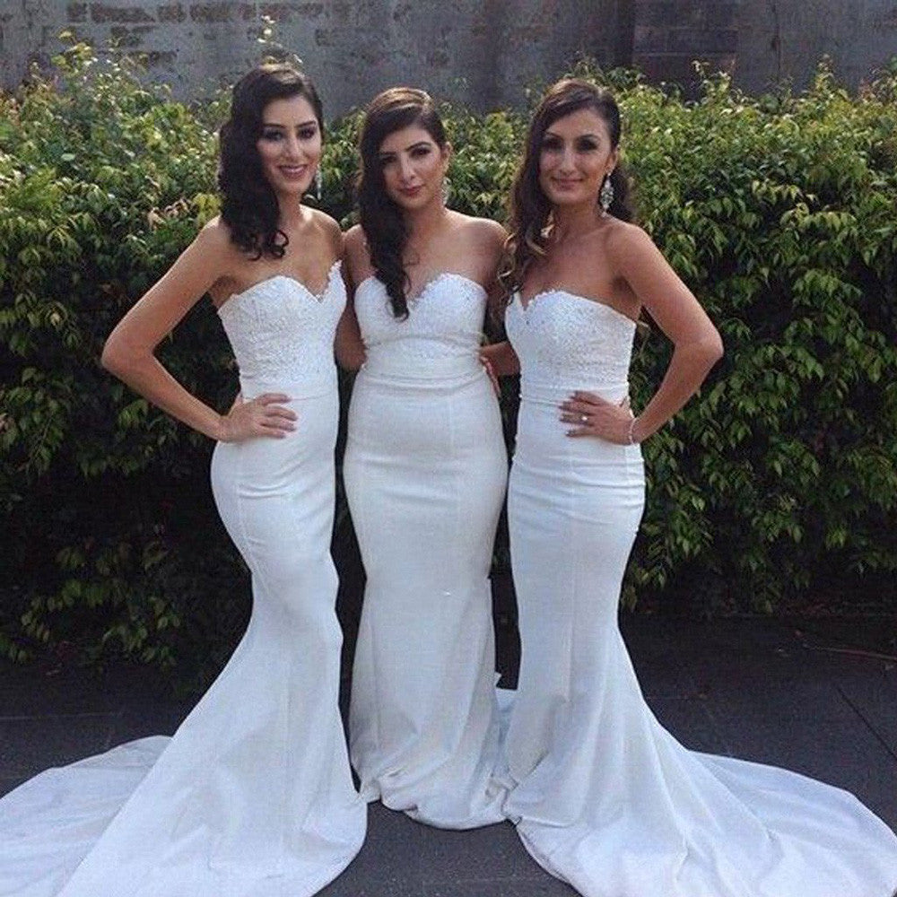 White Bridesmaid Dresses,Wedding Party Gowns,Mermaid Bridesmaid Dress Simidress White Bridesmaid Dresses,Wedding Party Gowns,Mermaid Bridesmaid Dress Simidress