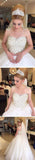 Popular Cheap Tulle Wedding Party Dresses with Luxury Rhinestone Illusion Beading,SVD534